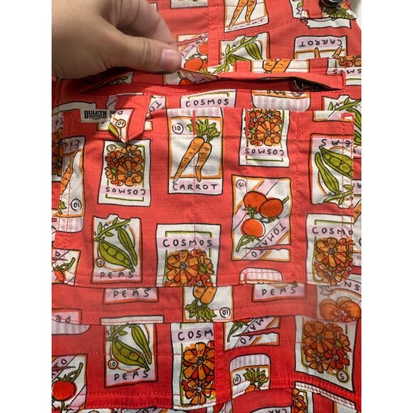 Duluth Trading Heirloom Gardening Bib Overalls Womens Small Cargo Seed Pockets - Picture 14 of 16
